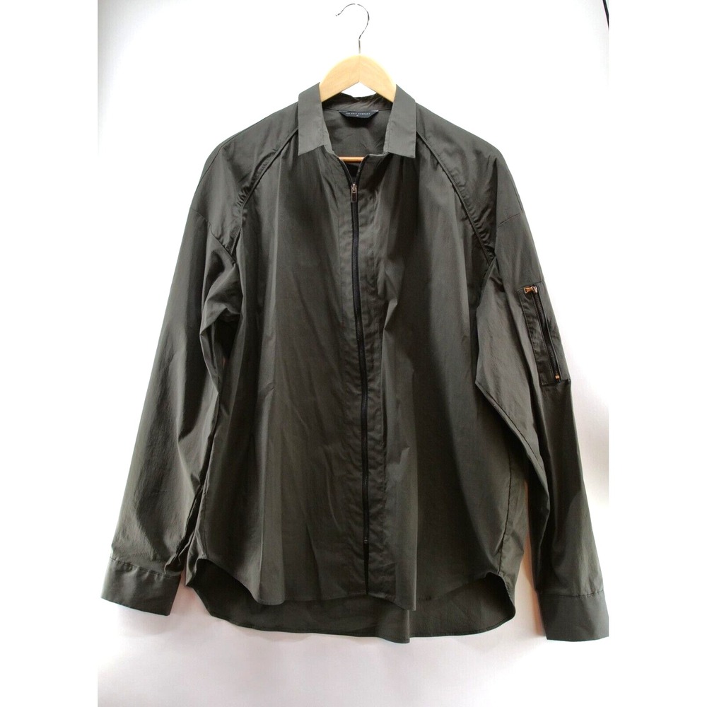 Windbreaker Jacket Men's Fall Spring Size Medium Dark Green